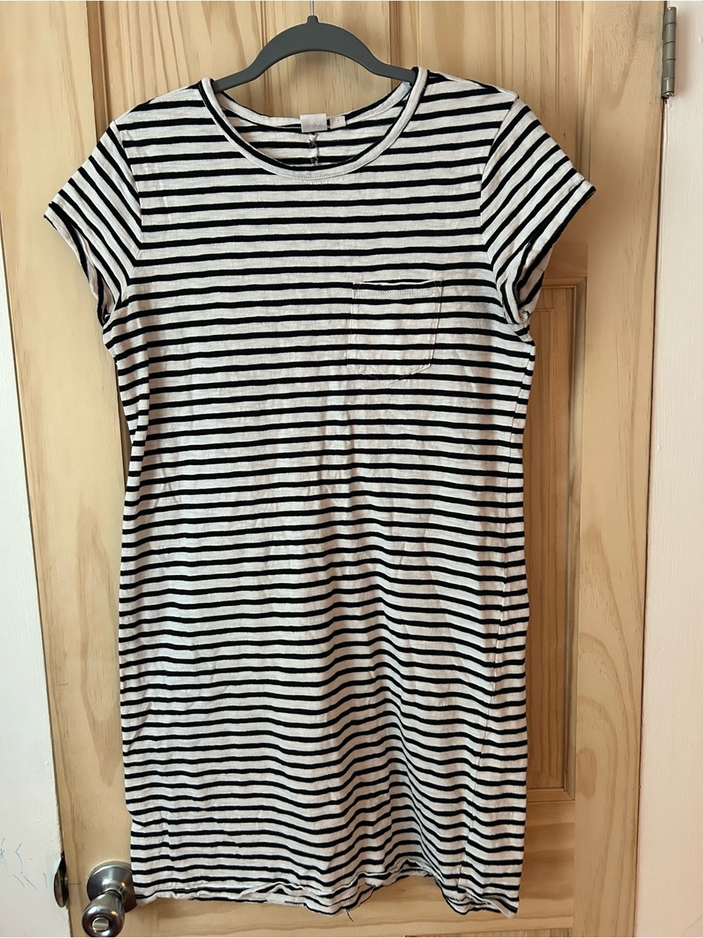 Gap Striped Pocket T-Shirt Dress
